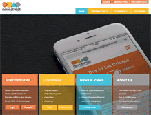 Tablet Screenshot of newstreetmortgages.com